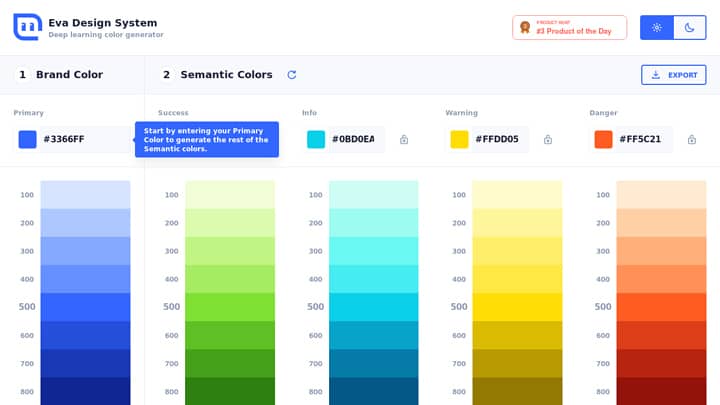 Eva Design System — screenshot
