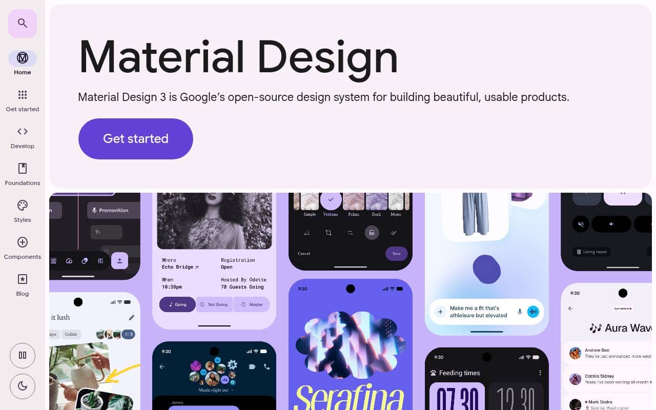 Material Design — screenshot