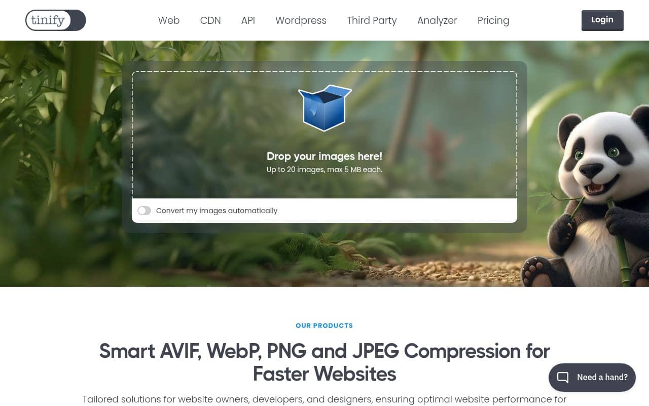 TinyPNG — screenshot