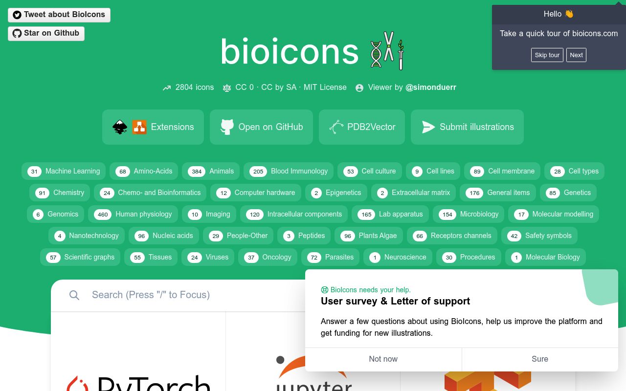 Bioicons — screenshot
