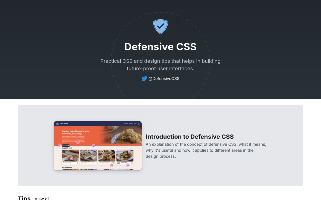 Defensivecss preview