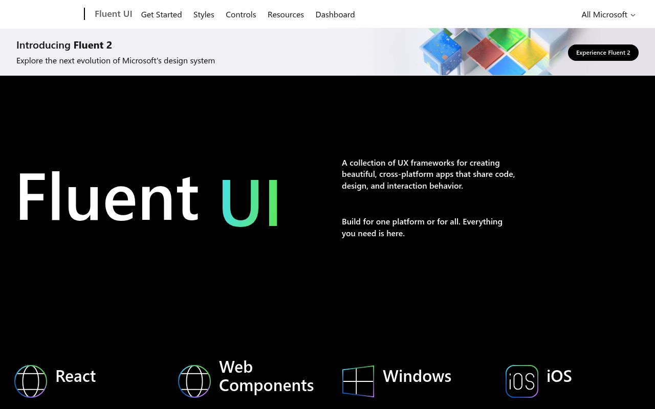 Microsoft Fluent UI preview