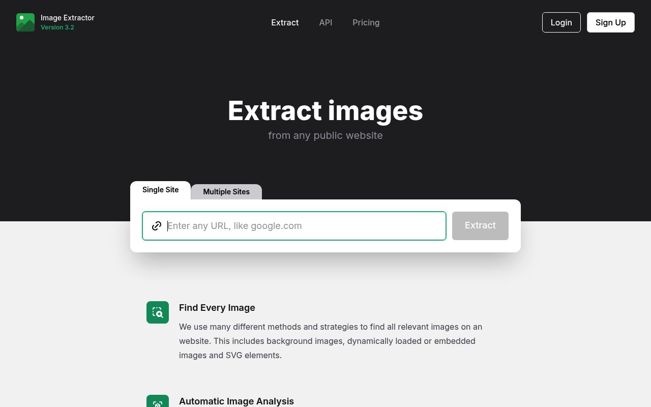 Image Extractor preview