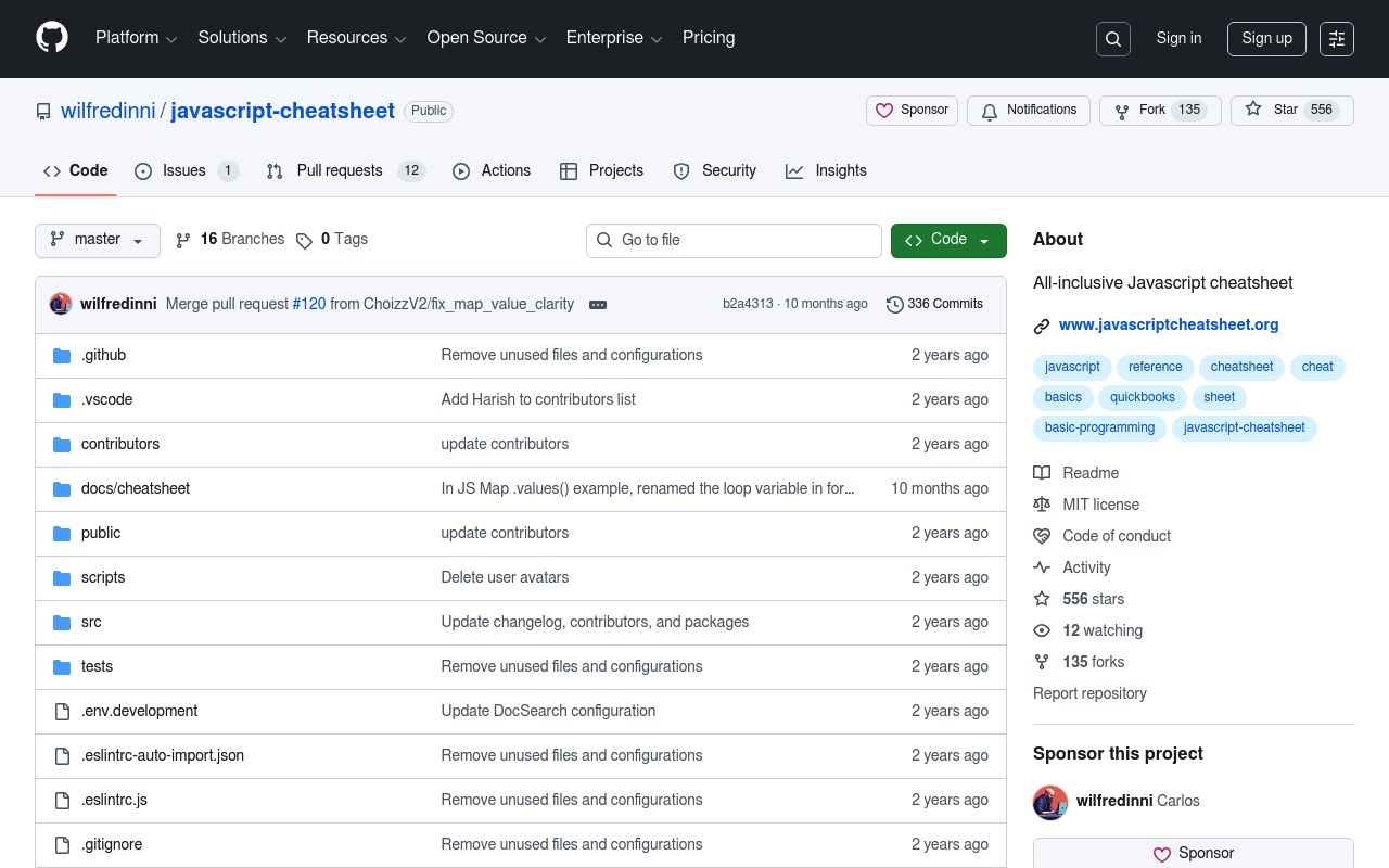 Detailed Javascript Cheat Sheet preview
