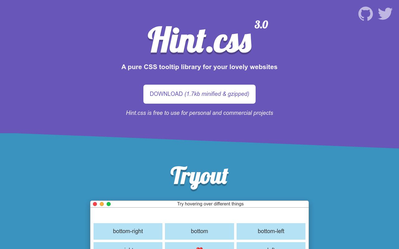 Hint.css preview