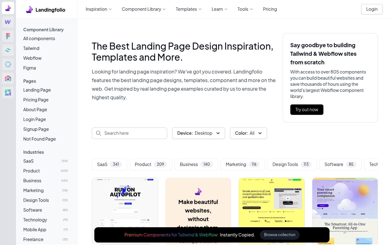 Landingfolio preview