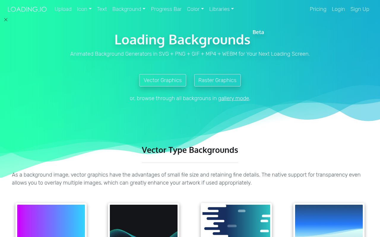 Loading Backgrounds — screenshot