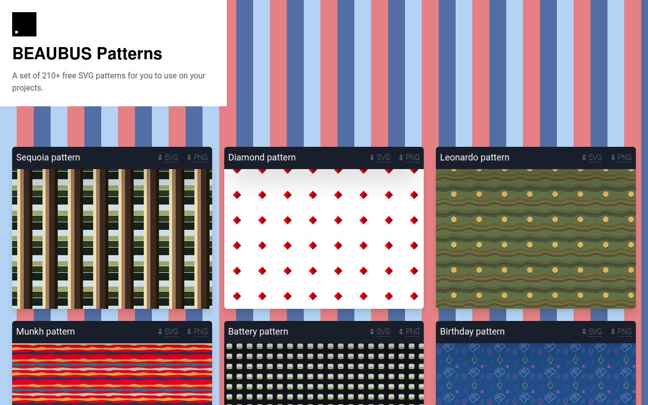 BEAUBUS Patterns preview
