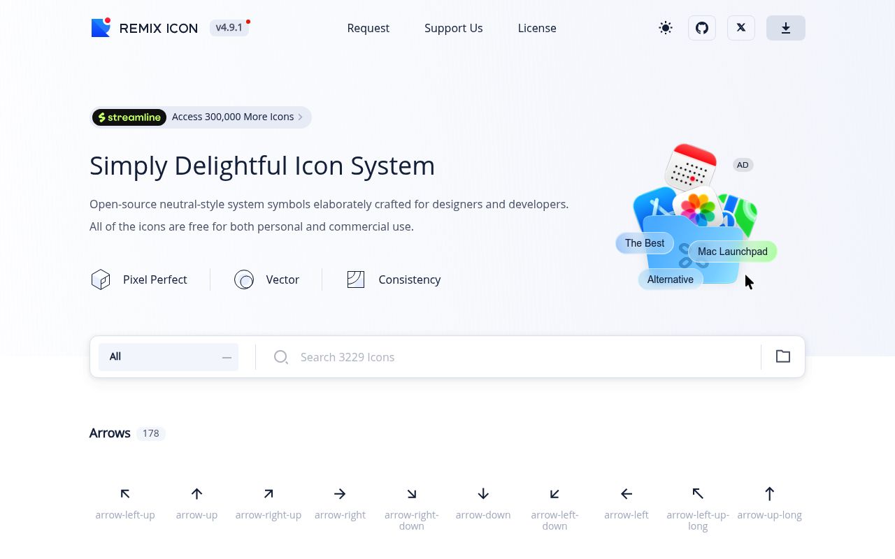 Remix Icon — screenshot