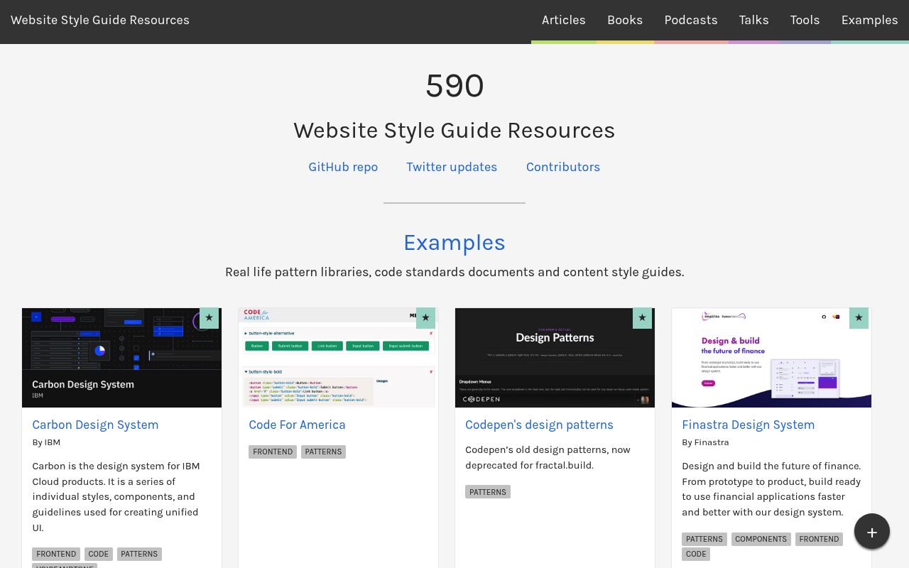 StyleGuides.io preview