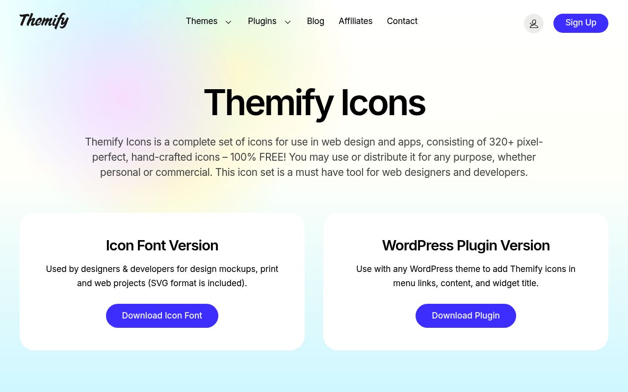 Themify Icons — screenshot