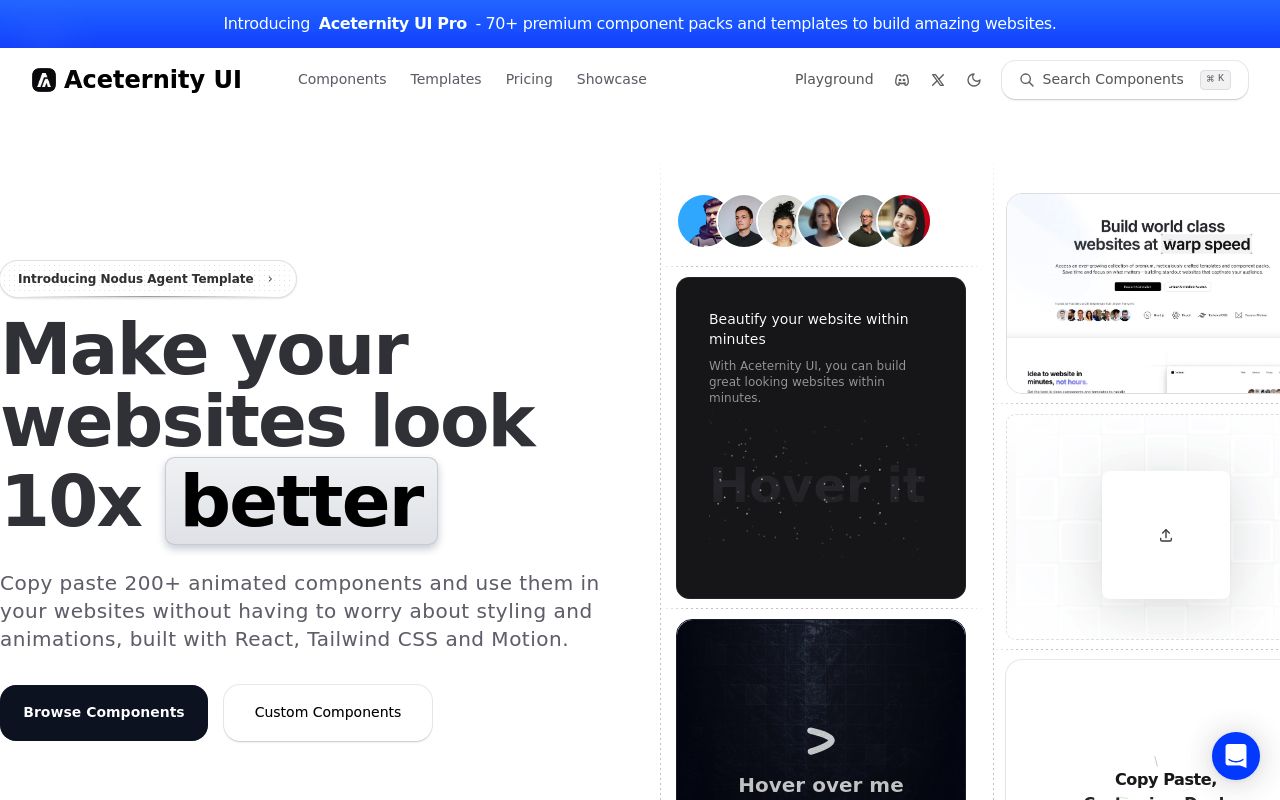 Aceternity UI preview