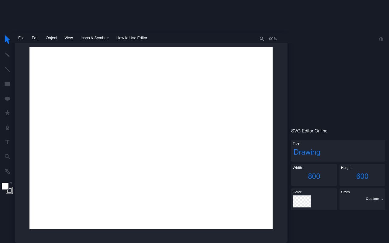 UXWing SVG Editor preview