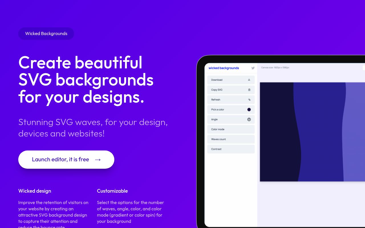 Wicked Backgrounds — screenshot