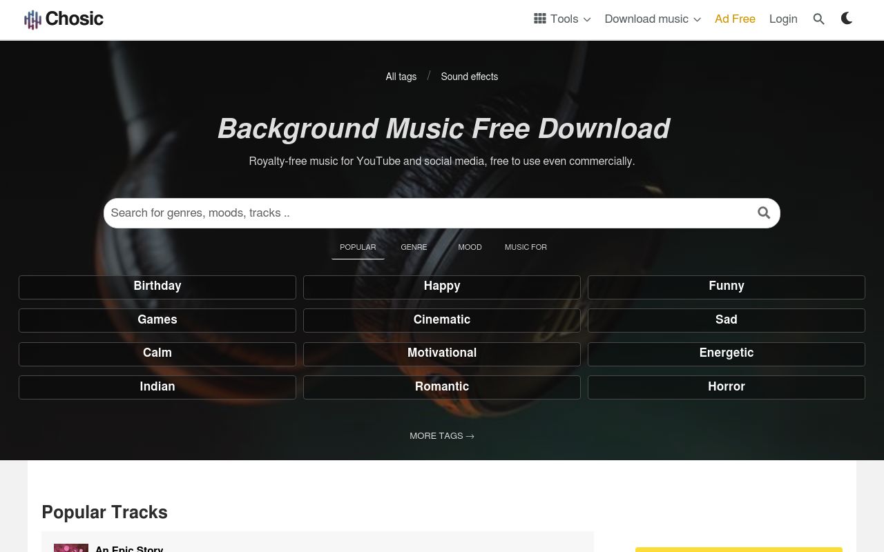 Chosic — screenshot