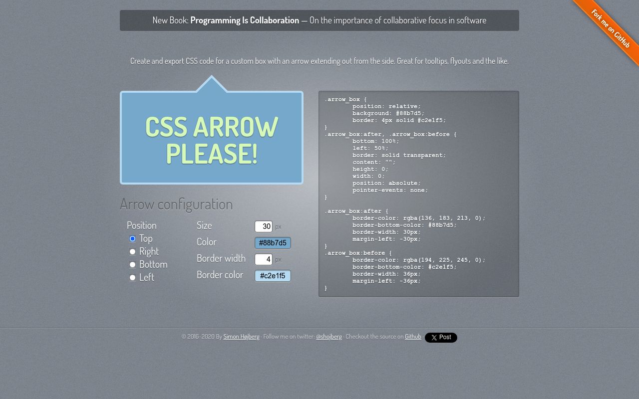 CSS Arrow preview