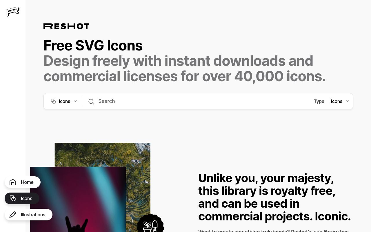 Reshot icons preview