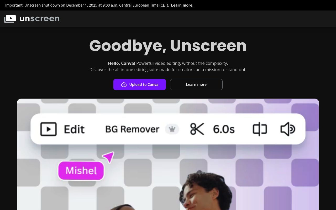 Unscreen preview